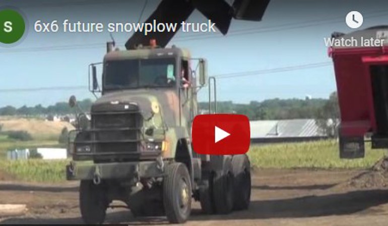 Lake County Snow Removal New 6 x 6 Snowplow Truck